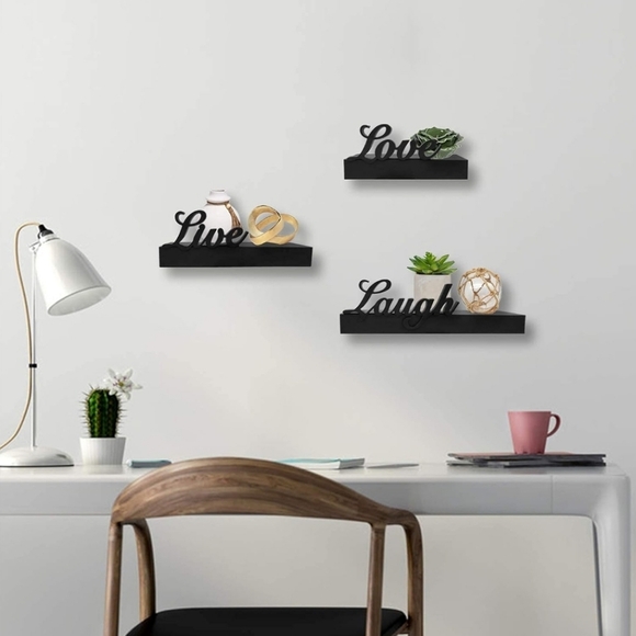 Floating Shelves Wall Mounted,Love,Live,Laugh,Set of 3,Wall Decor - Picture 3 of 8